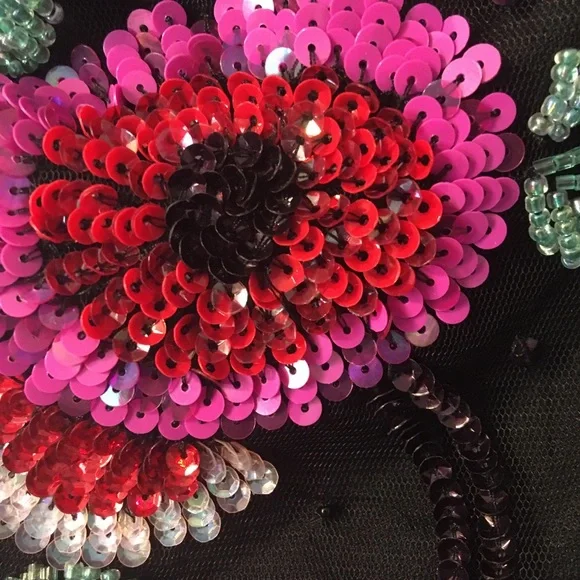 ASOS floral sequin dress size 2 - Picture 4 of 10